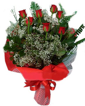 7 kırmızı gül buketi  Hatay çiçek , çiçekçi , çiçekçilik 