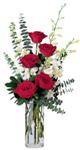  Hatay online çiçekçi , çiçek siparişi  cam yada mika vazoda 5 adet kirmizi gül