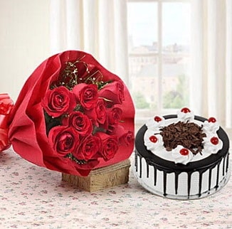 12 adet kırmızı gül 4 kişilik yaş pasta  Hatay 14 şubat sevgililer günü çiçek 